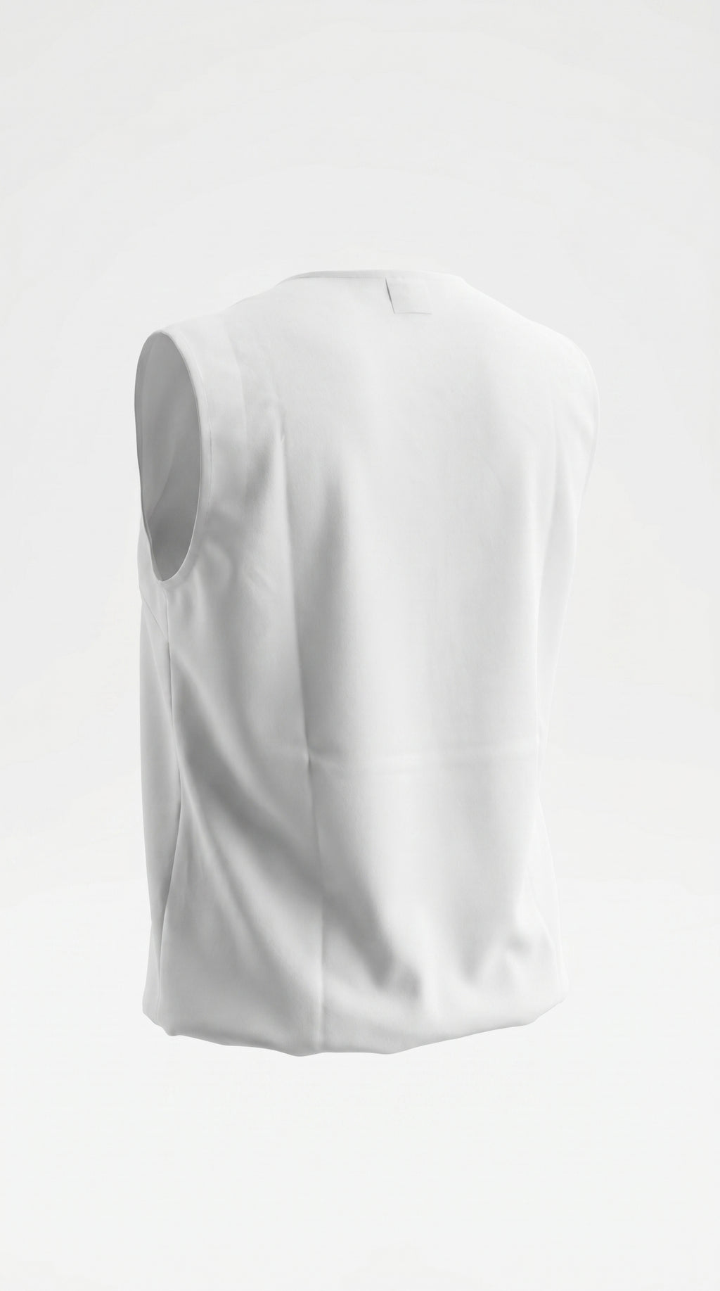 GEMMA - camicia collo a V / smanicato