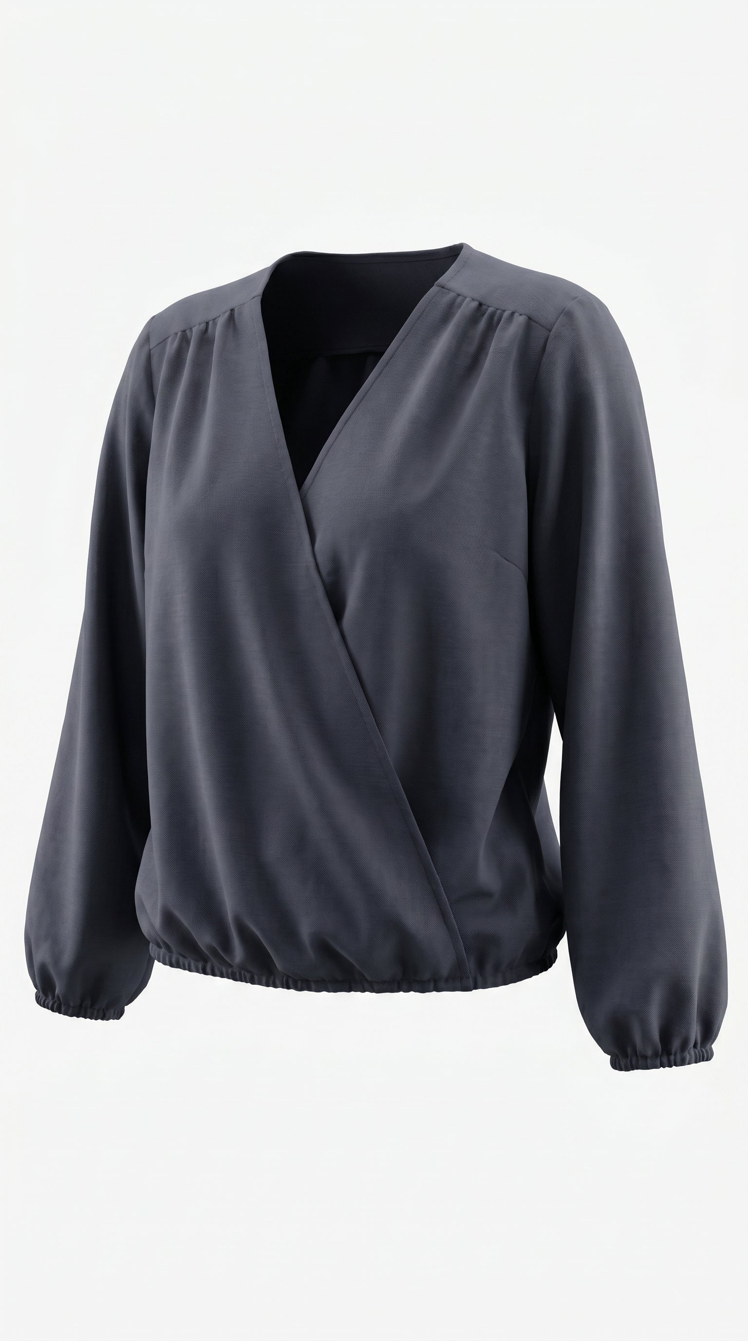 GEMMA - camicia collo a V | Manica Lunga