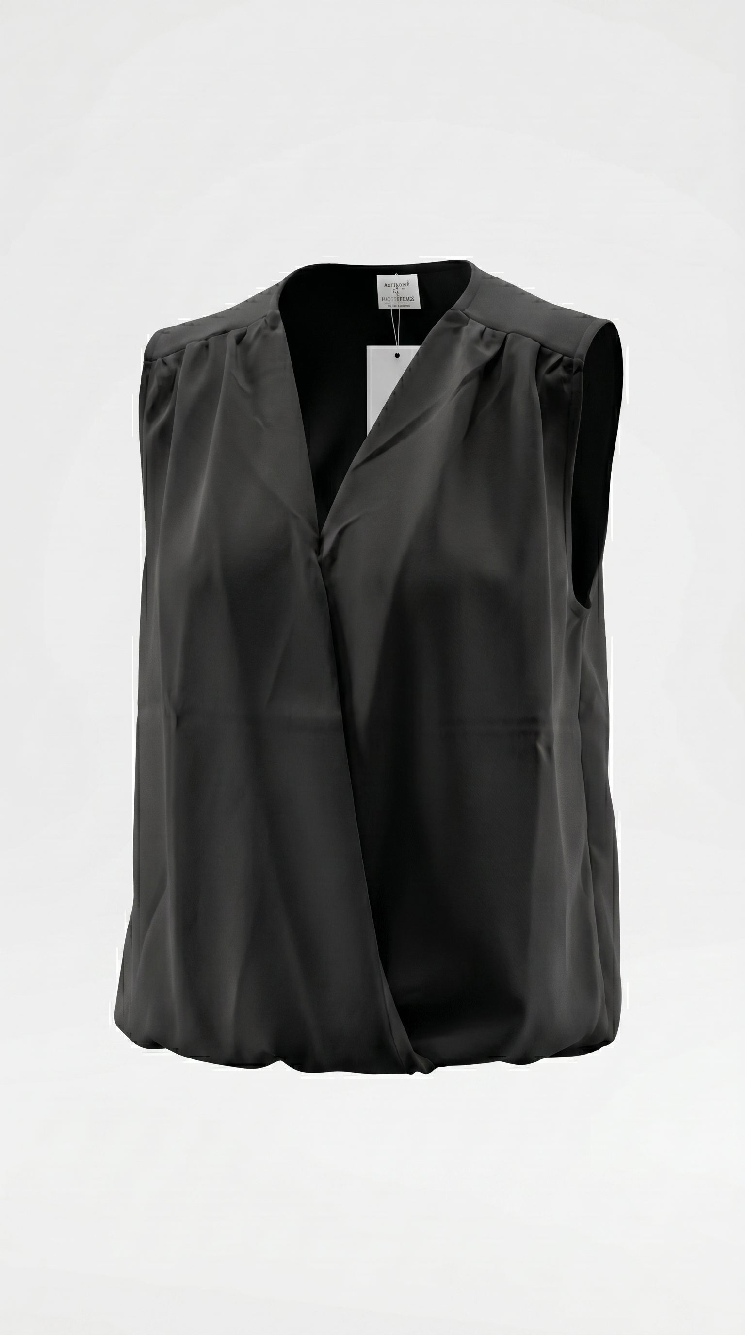 GEMMA - camicia collo a V / smanicato