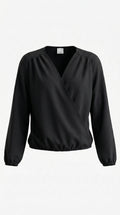 GEMMA - camicia collo a V | Manica Lunga